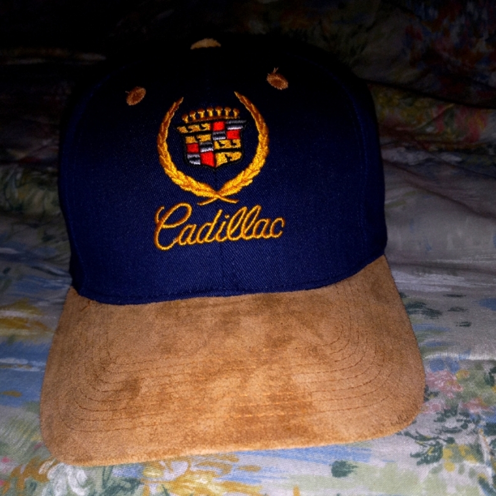 Vintage Cadillac Hat with Suede Bill